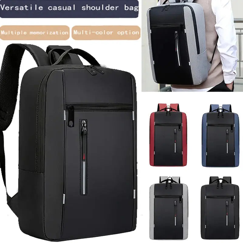 Fashion Business Laptop Backpack Large Capacity Shockproof Computer Bag Casual Office Travel Shoulder Bag for Work Shoporiz