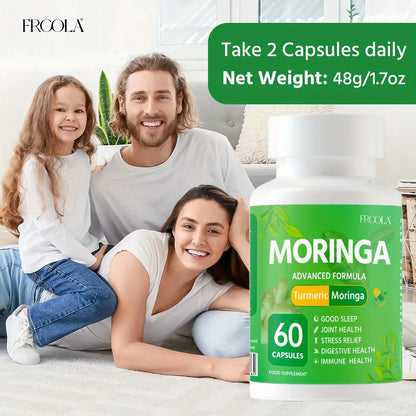 1pc Premium Moringa Leaf Powder - Pure Single Origin Capsules For Nutrition And Wellness - Rich In Antioxidants And Vitamins For Healthy Living