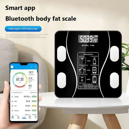 Body Fat Scale 180kg Bluetooth Smart BMI Digital Bathroom Wireless Weight Scales Shoporiz