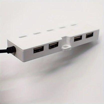 Portable 4-Port Solar Panel Charger with USB Ports, 600-800mAh Output, 5m Cable, Universal Compatibility for Smartphones and Tablets