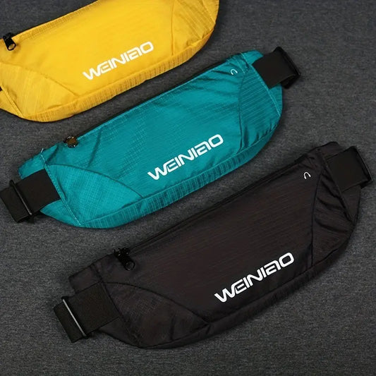 Outdoor Sports Waist Bag, Running Belt Pouch for Phone and Essentials - Adjustable Travel Belt Bag Ideal for Hiking, Cycling & Jogging (Fits 25.59inch-55.12inch)