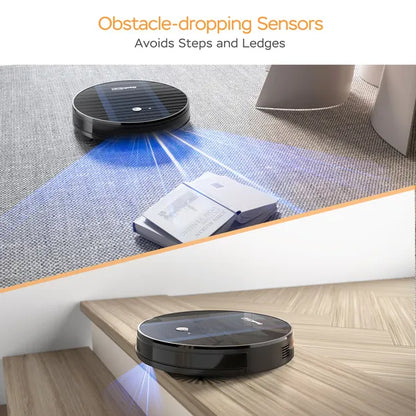 Geek Smart Robot Vacuum Cleaner G6;  Ultra-Thin;  1800Pa Strong Suction;  Automatic Self-Charging;  App Control;  Custom Cleaning;  Great For Hard Floors To Carpets