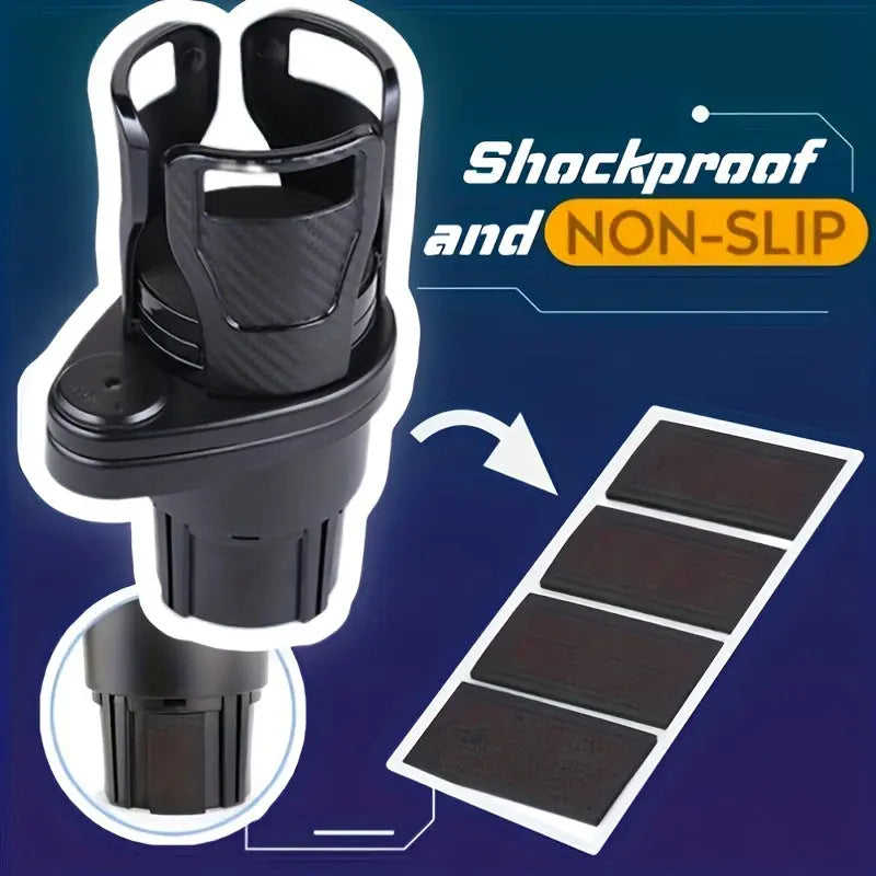 Car Cup Holder Expander for Car Adapter Adjustable Multifunctional Dual Cup Holder with Phone Holder Aromatherapy Organizer