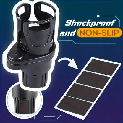 Car Cup Holder Expander for Car Adapter Adjustable Multifunctional Dual Cup Holder with Phone Holder Aromatherapy Organizer