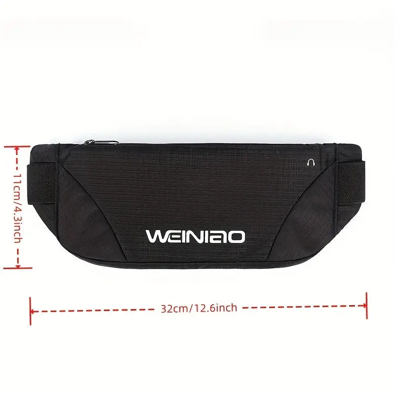 Outdoor Sports Waist Bag, Running Belt Pouch for Phone and Essentials - Adjustable Travel Belt Bag Ideal for Hiking, Cycling & Jogging (Fits 25.59inch-55.12inch)
