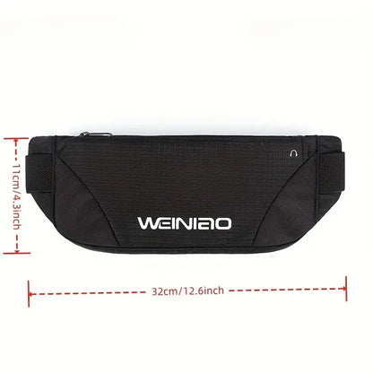 Outdoor Sports Waist Bag, Running Belt Pouch for Phone and Essentials - Adjustable Travel Belt Bag Ideal for Hiking, Cycling & Jogging (Fits 25.59inch-55.12inch)