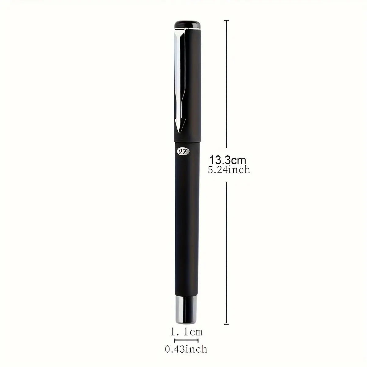 Wuqiannian Quick-Dry Gel Ink Pens, 0.7mm Smooth Writing Plastic Rollerball Black & Blue for School and Office Use